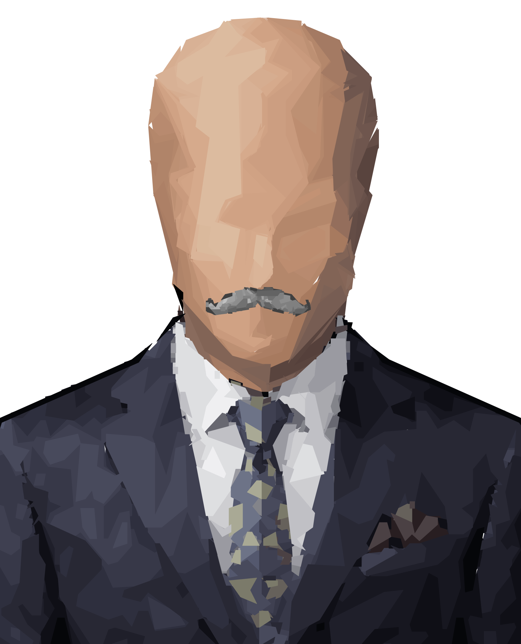 Beard: Gray Mustache