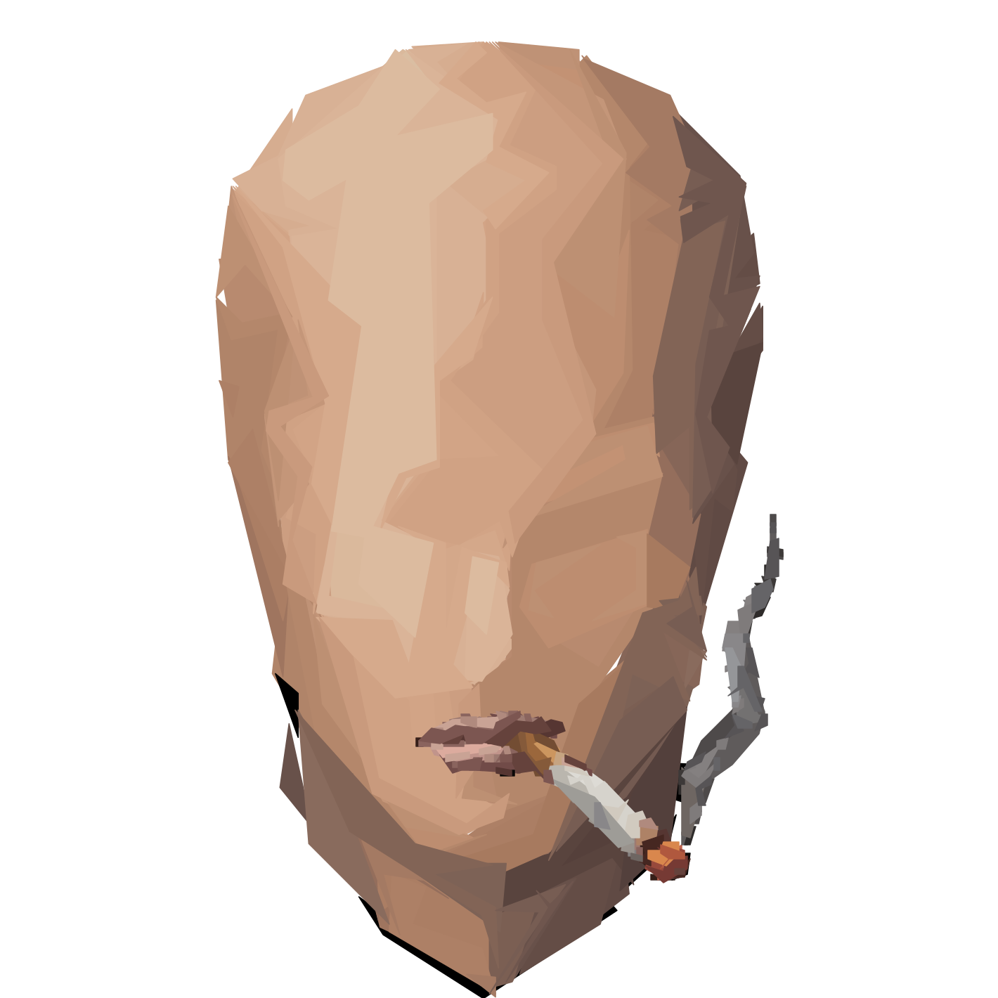 Mouth: Cigarette